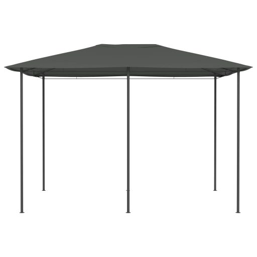 Antracitszürke pavilon 3 x 4 x 2,6 m 160 g/m²