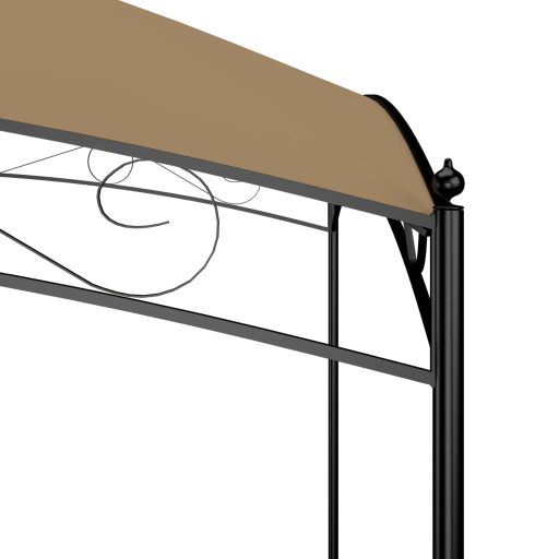 Tópszínű pavilon 3 x 3 x 2,65 m 180 g/m²