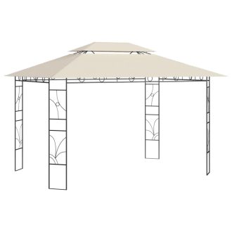 Krémszínű pavilon 4 x 3 x 2,7 m 160 g/m²