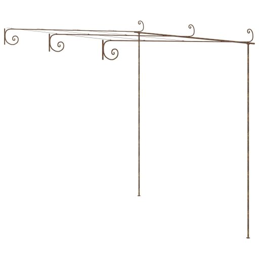 Antik barna vas kerti pergola 3 x 3 x 2,5 m