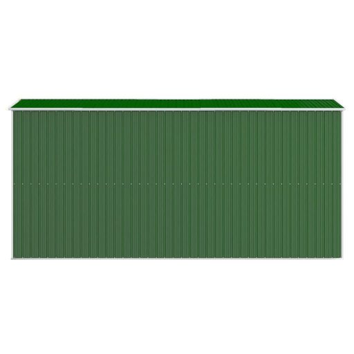 Zöld horganyzott acél kerti fészer 192x440x223 cm