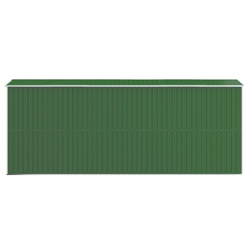 Zöld horganyzott acél kerti fészer 192x523x223 cm