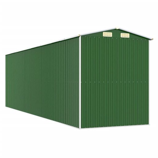Zöld horganyzott acél kerti fészer 192x689x223 cm