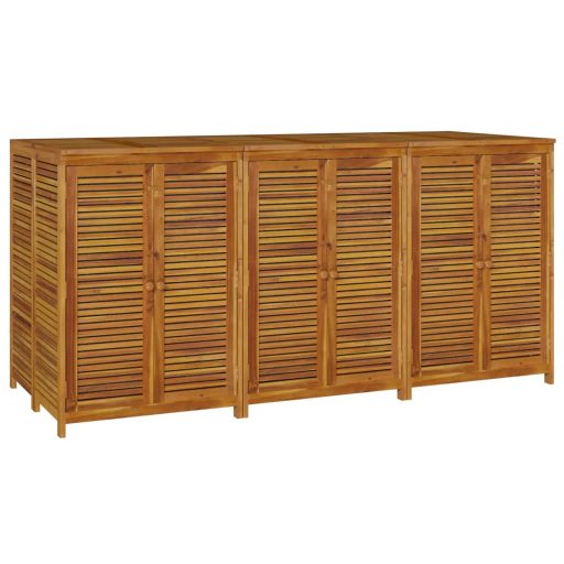 Tömör akácfa kerti tárolóláda 210 x 87 x 104 cm
