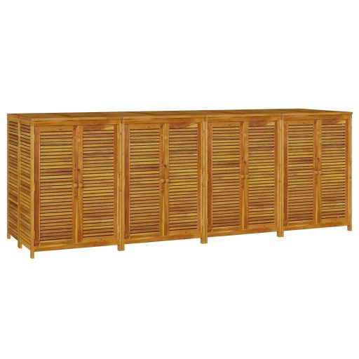 Tömör akácfa kerti tárolóláda 280 x 87 x 104 cm