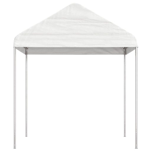 Fehér polietilén pavilon tetővel 11,15 x 2,28 x 2,69 m