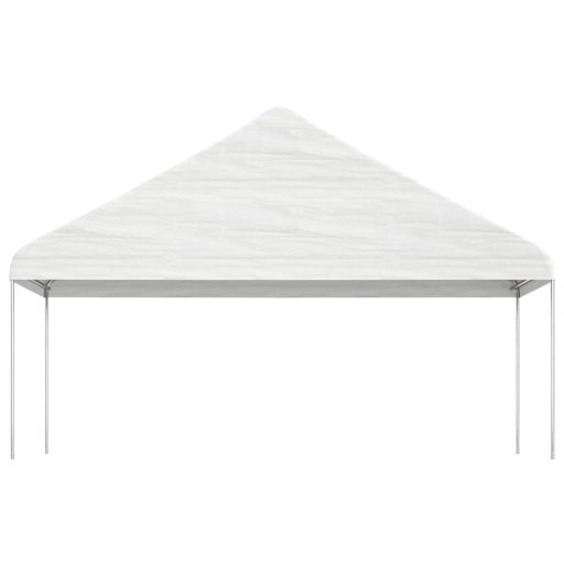 Fehér polietilén pavilon tetővel 20,07 x 5,88 x 3,75 m