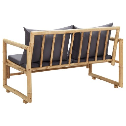 Bambusz kerti pad párnákkal 115 cm