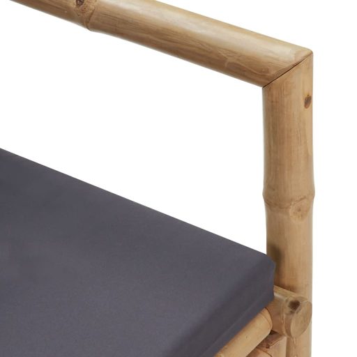 Bambusz kerti pad párnákkal 115 cm