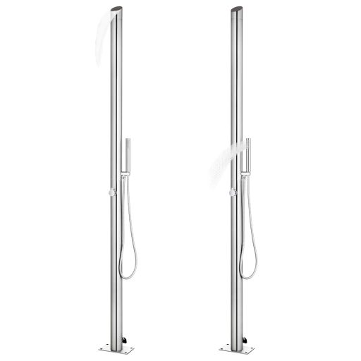 Rozsdamentes acél kerti zuhany 220 cm