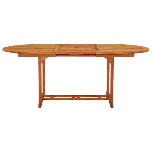 Tömör eukaliptuszfa kerti asztal 200 x 100 x 75 cm