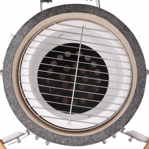 Kamado kerámia füstölővel kombinált grillező 76 cm