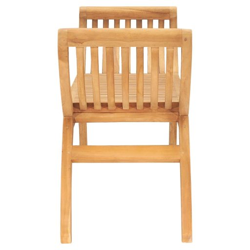 Tömör tíkfa kerti pad 126 cm