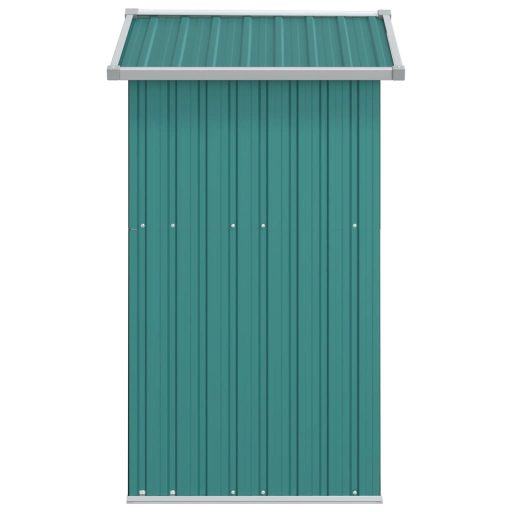 Zöld horganyzott acél kerti fészer 126x97,5x177 cm