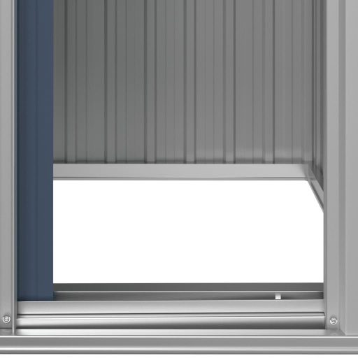 Antracitszürke horganyzott acél kerti fészer 126x97,5x177 cm