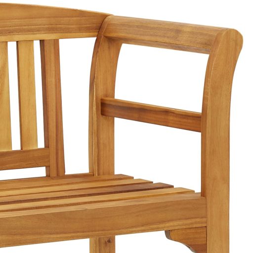 Tömör tíkfa kerti pad 114 cm