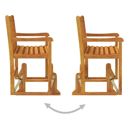Tömör akácfa kerti hintapad 110 cm