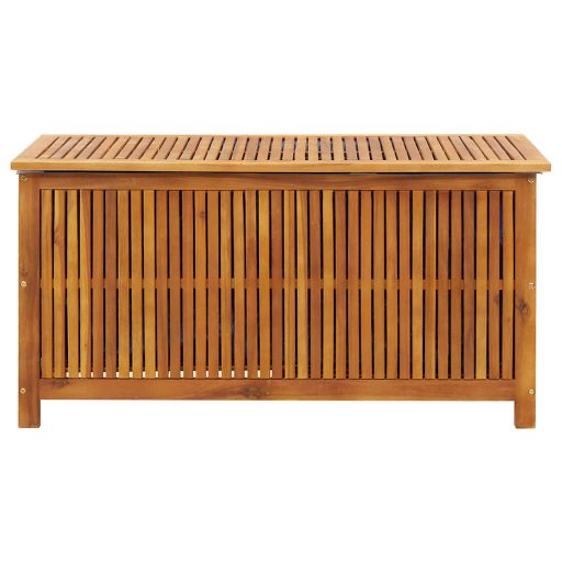 Tömör akácfa kerti tárolóláda 113 x 50 x 58 cm