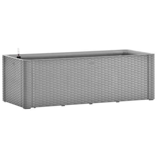 Szürke kerti magaságyás öntözőrendszerrel 100 x 43 x 33 cm