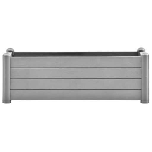Kőszürke kerti PP magaságyás 100 x 43 x 35 cm