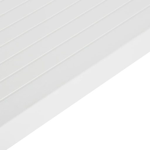 Fehér polipropilén kerti asztal 150 x 90 x 72 cm