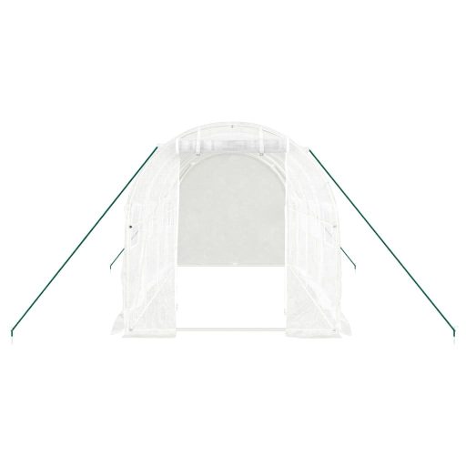 Fehér acélvázas melegház 8 m² 4 x 2 x 2 m
