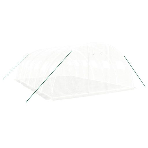 Fehér acélvázas melegház 24 m² 6x4x2 m