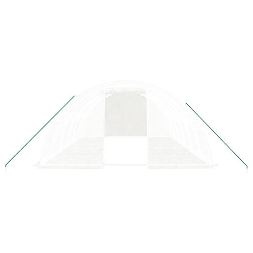 Fehér acélvázas melegház 24 m² 6x4x2 m