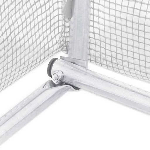Fehér acélvázas melegház 24 m² 6x4x2 m