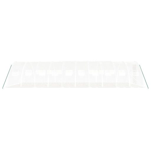 Fehér acélvázas melegház 40 m² 10x4x2 m