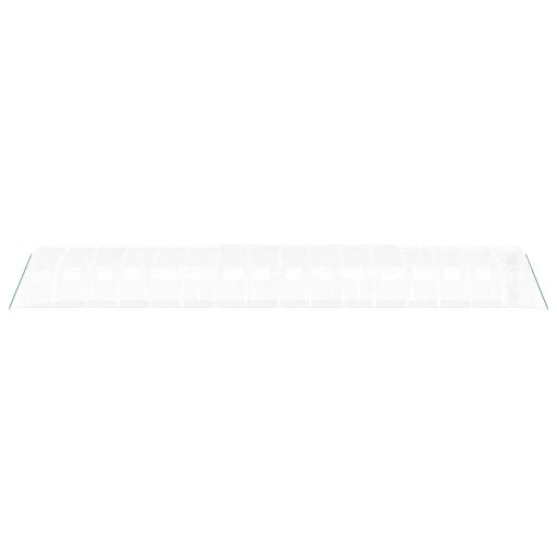Fehér acélvázas melegház 64 m² 16 x 4 x 2 m