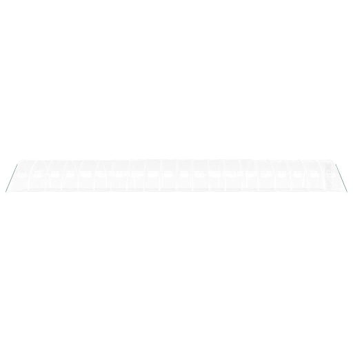 Fehér acélvázas melegház 80 m² 20x4x2 m
