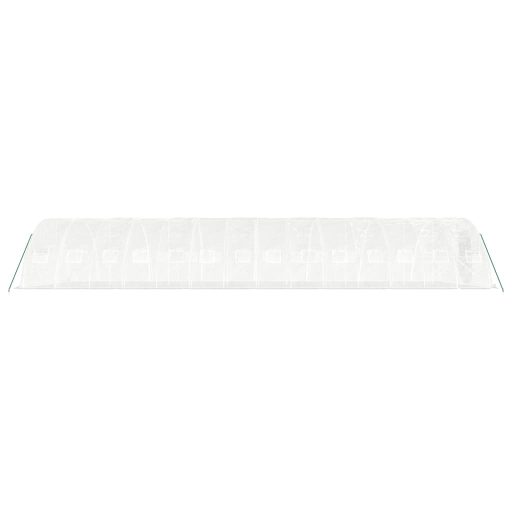 Fehér acélvázas melegház 70 m² 14 x 5 x 2,3 m
