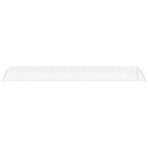 Fehér acélvázas melegház 100 m² 20 x 5 x 2,3 m
