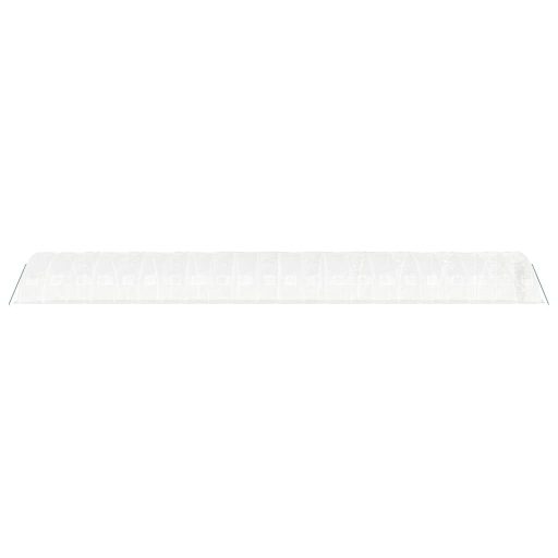 Fehér acélvázas melegház 110 m² 22 x 5 x 2,3 m