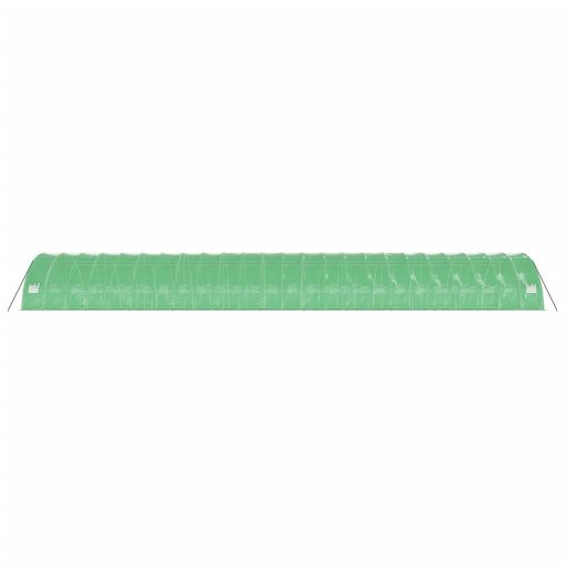 Zöld acélvázas melegház 144 m² 24 x 6 x 2,85 m