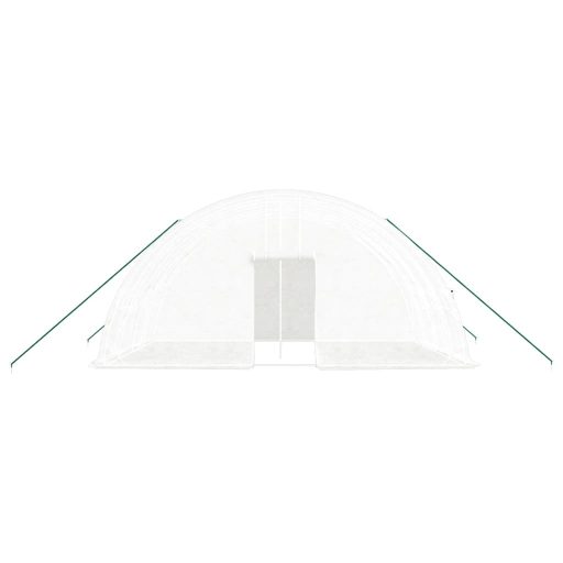Fehér acélvázas melegház 24 m² 6x4x2,85 m