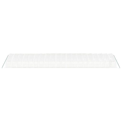 Fehér acélvázas melegház 120 m² 20x6x2,85 m