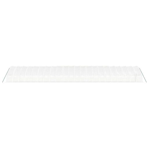 Fehér acélvázas melegház 132 m² 22x6x2,85 m