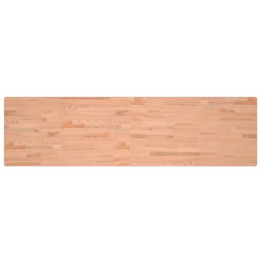Tömör bükkfa és fém munkaasztallap 200x55x81,5 cm