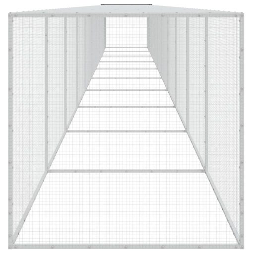 Antracitszürke horganyzott acél tyúkketrec tetővel 1003x98x90cm