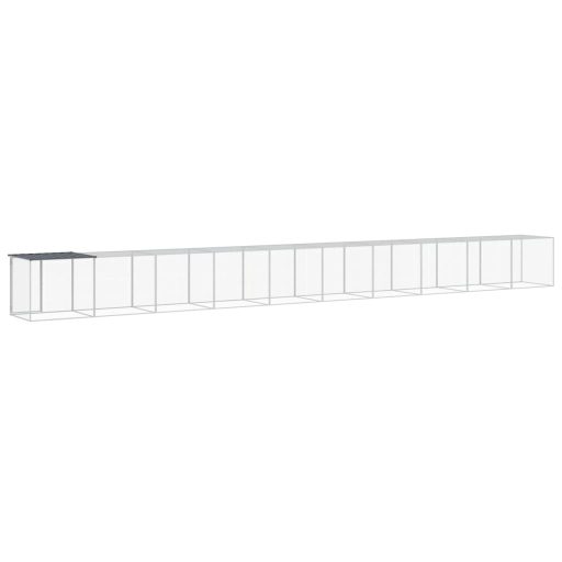 Antracitszürke horganyzott acél tyúkketrec tetővel 1003x98x90cm