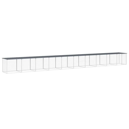 Antracitszürke horganyzott acél tyúkketrec tetővel 1003x98x90cm