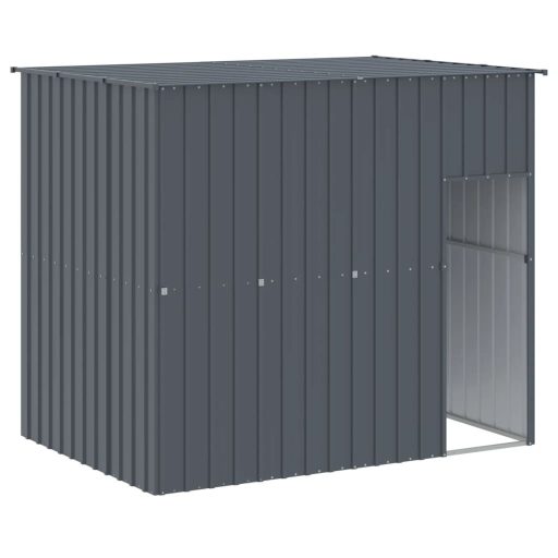 Antracitszürke horganyzott acél kutyakennel 214x1069x181 cm