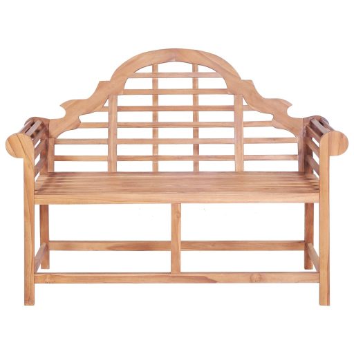 Tömör tíkfa kerti pad 127 x 58,5 x 92,5 cm