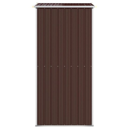 Sötétbarna horganyzott acél kerti fészer 192x108x223 cm