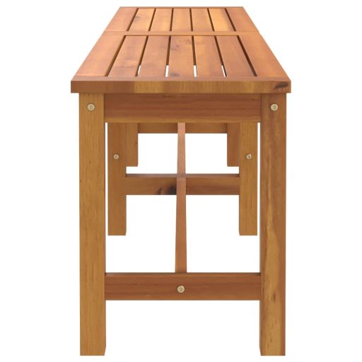 Tömör akácfa kerti pad 150 x 35 x 45 cm