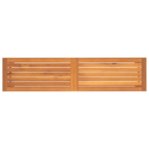 Tömör akácfa kerti pad 150 x 35 x 45 cm