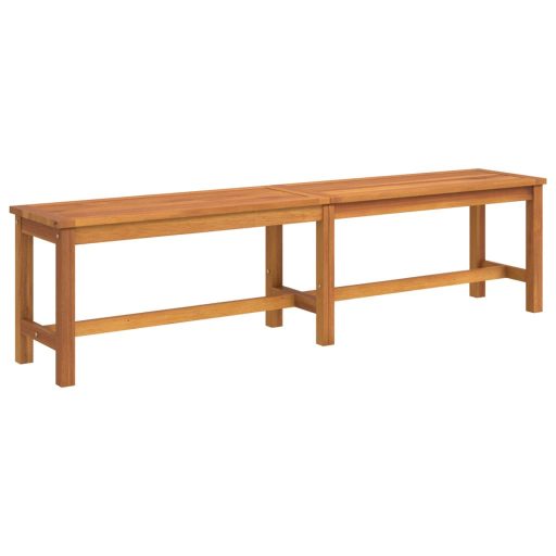Tömör akácfa kerti pad 180 x 35 x 45 cm