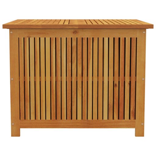 Tömör akácfa kerti tárolóláda 75x75x58 cm
